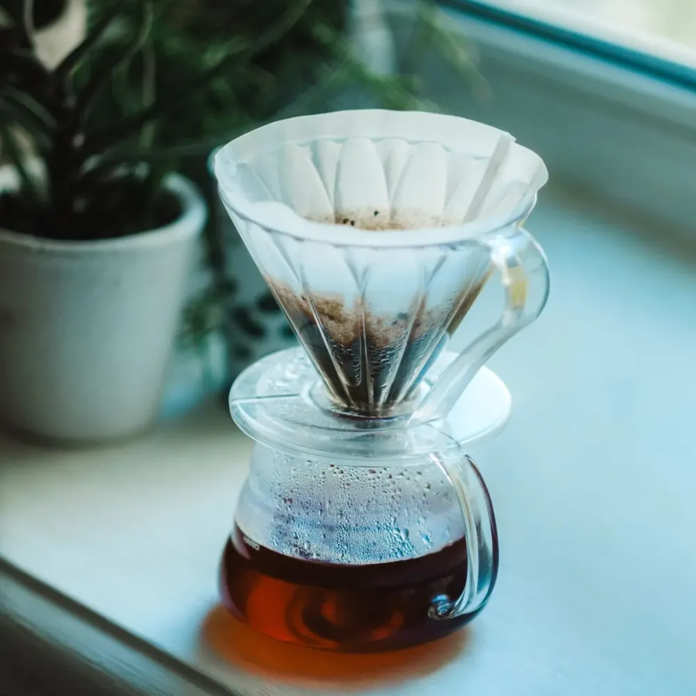 Cam Kahve Demleme Seti 600 ml – Ahşap Detaylı