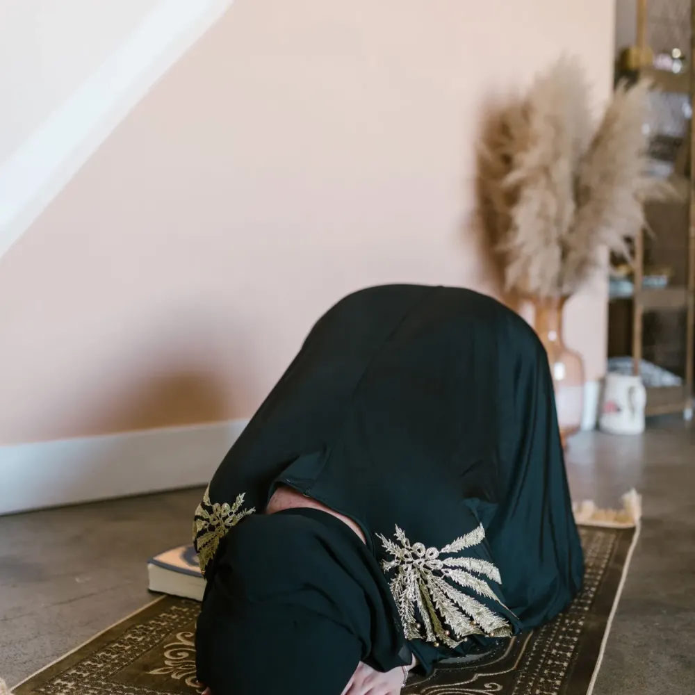 Yandan Bağlamalı Pamuklu Namaz Elbisesi