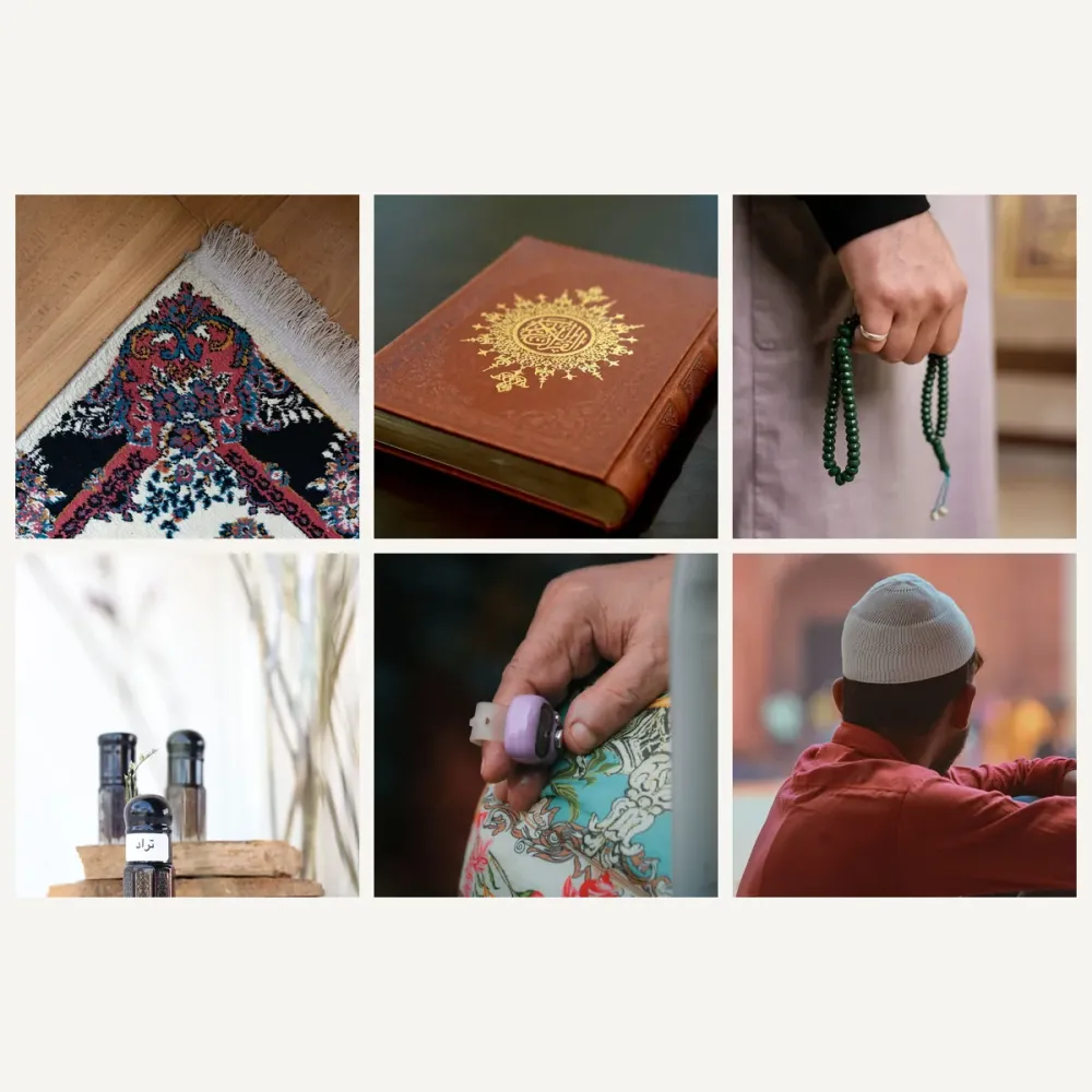 Hac Umre Hediyelik Kutu Kâbe Küp (Seccade, Kur'an, Tesbih, Esans, Zikirmatik, Takke)