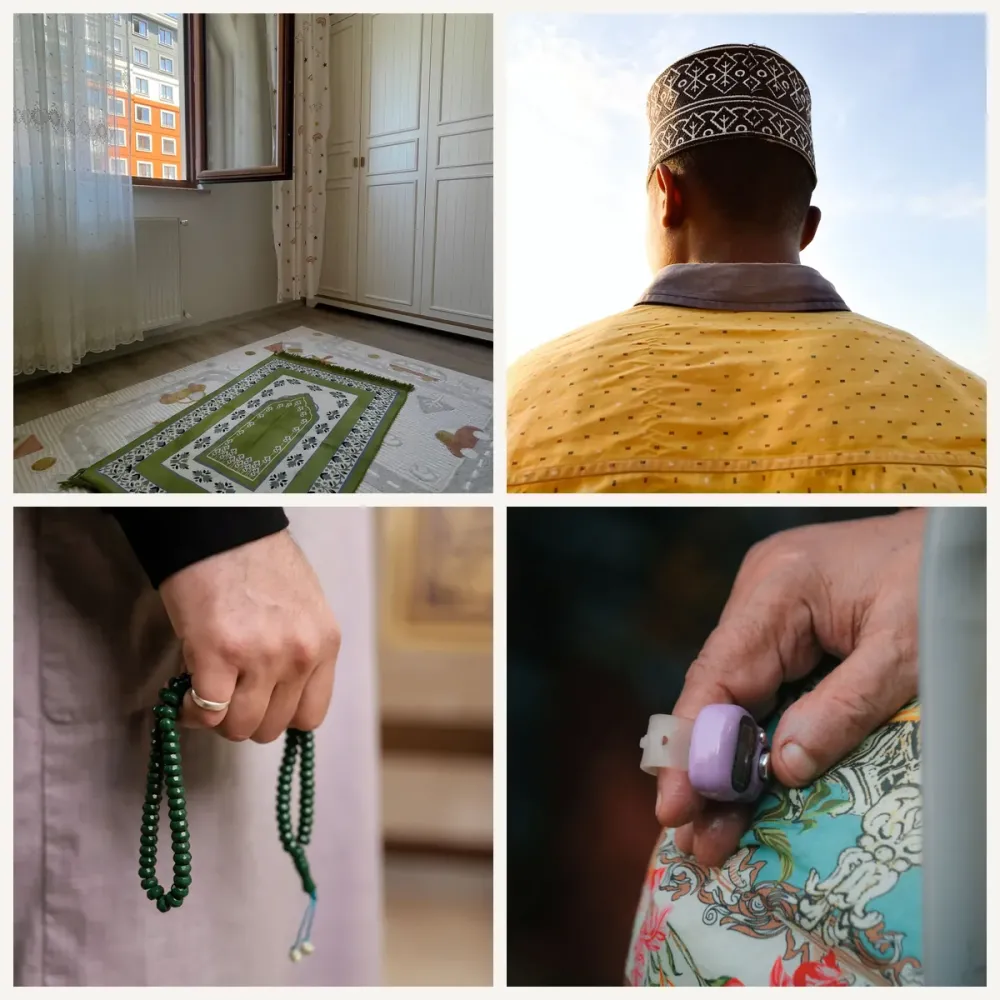 Oyuncaklı Erkek Çocuk Seccade Seti – Takke, Tesbih, Zikirmatik
