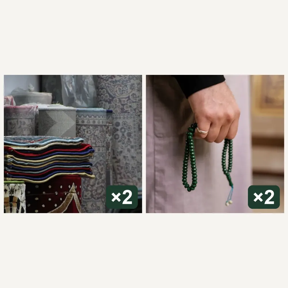 Çeyizlik Gelin Damat Seccade Seti